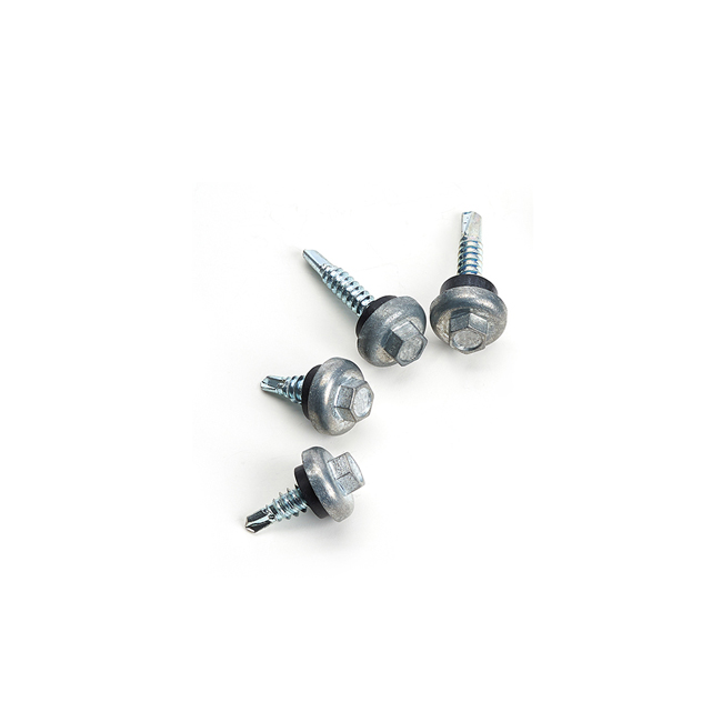 capped screws, screw head caps, Zn-Al capped self-drilling screws, self-tapping screw manufacturer